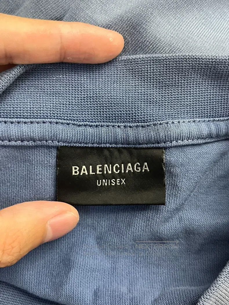 Balenciaga Balenciaga Haze Blue Eiffel Tower Short Sleeve T-Shirt Size US S / EU 44-46 / 1 - 3 Thumbnail