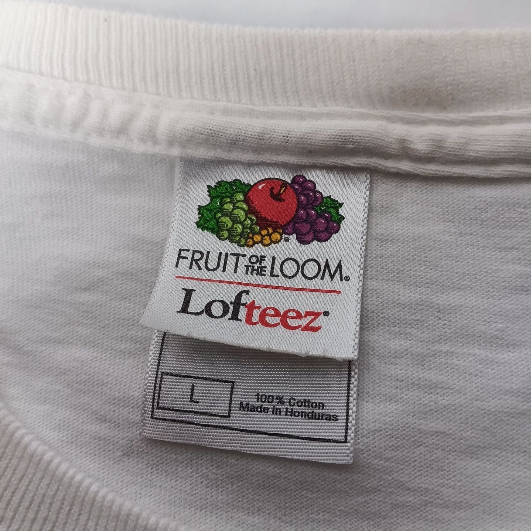 Fruit Of The Loom VINTAGE Fruit of the Loom Race T Shirt Men Large White Stock Car Racing Motorsports 2000s Size US L / EU 52-54 / 3 - 7 Thumbnail