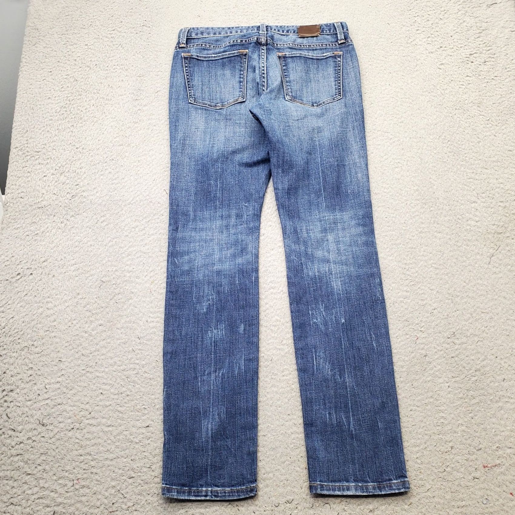 Banana Republic Banana Republic Womens 27P Blue Denim Skinny Jeans 5-Pocket Regular Stretch Distressed Vintage: No Streetwear Size 27" / US 4 / IT 40 - 2 Thumbnail
