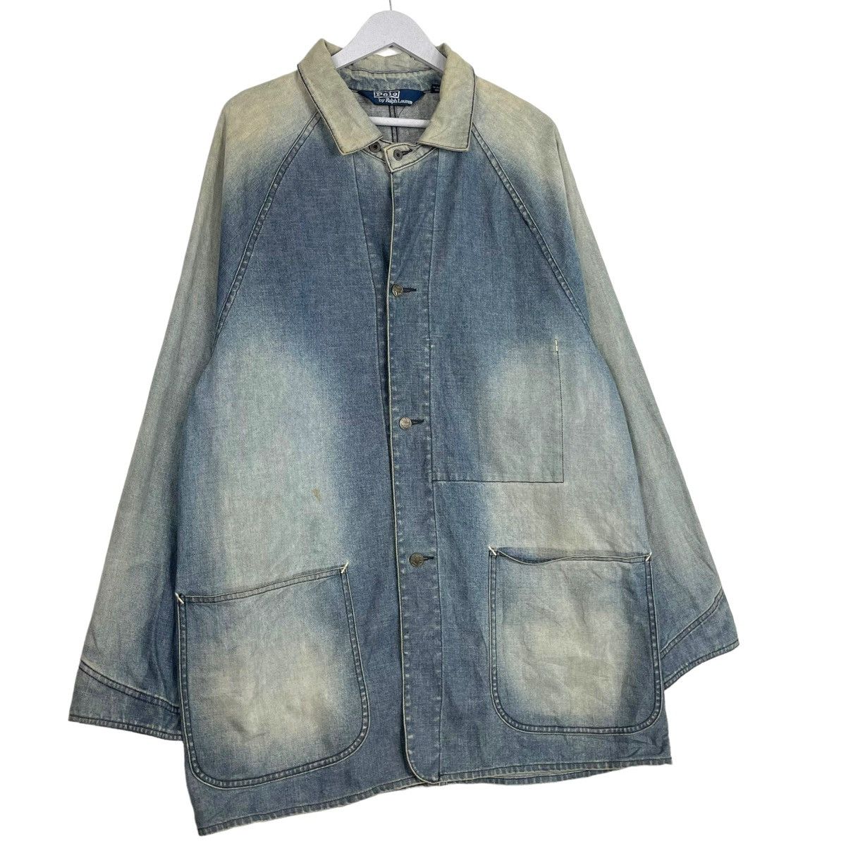 Polo Ralph Lauren × Vintage 💥POLO RALPH LAUREN WORKER CHORE DENIM JACKET Size US XL / EU 56 / 4 - 3 Thumbnail
