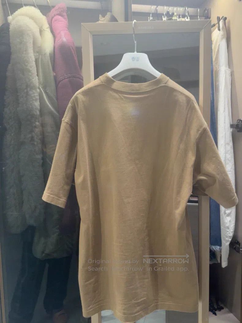 Balenciaga Balenciaga Khaki Letter Logo Short Sleeve T-Shirt Size US XXS / EU 40 - 2 Thumbnail