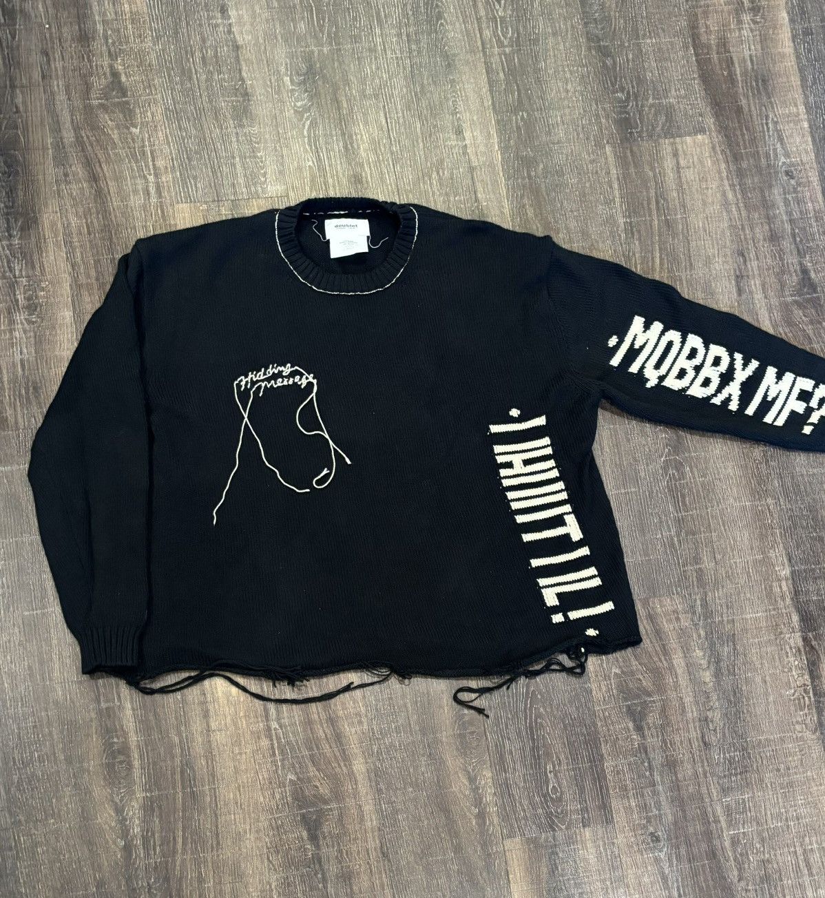 Doublet Doublet Spider Shibori Stretch Knit Swearer | Grailed