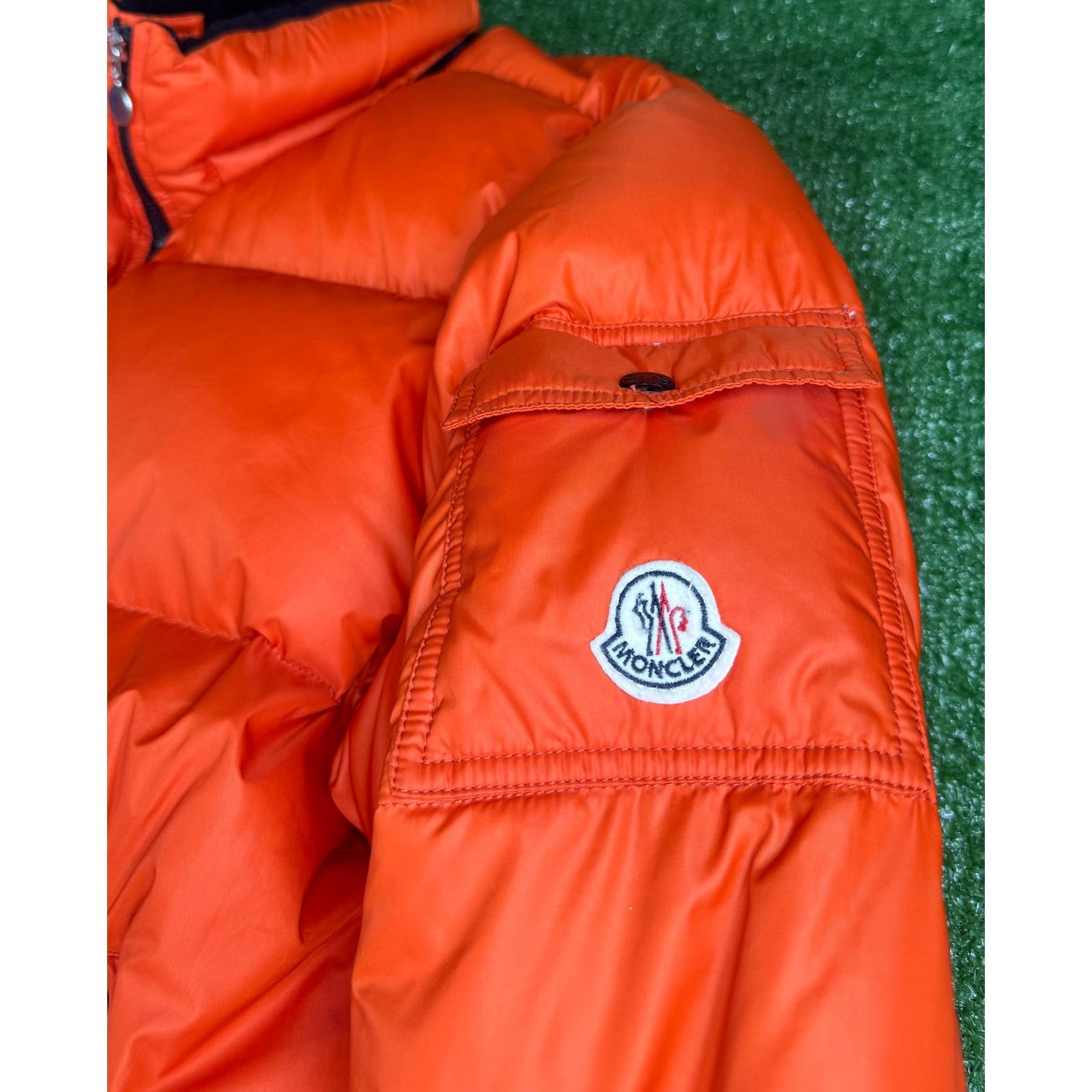 Moncler Moncler Puffer Jacket Orange Maya Down Coat (Pre-Owned) Size US XL / EU 56 / 4 - 3 Thumbnail