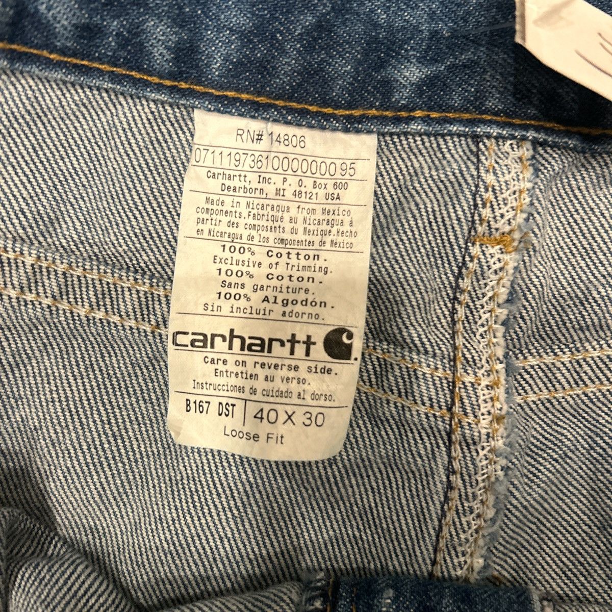 Carhartt Carhart blue jeans leather patch Size US 40 / EU 56 - 3 Thumbnail