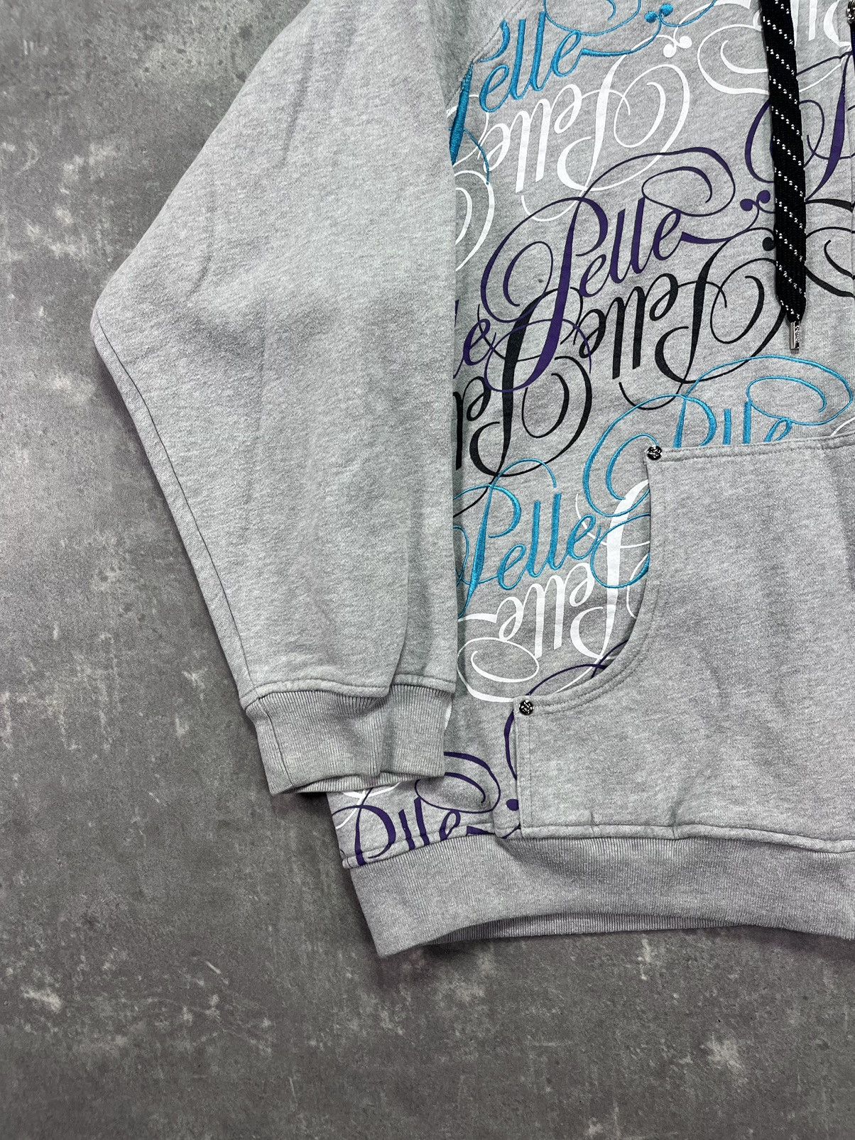 Pelle Pelle Pelle Pelle Multilogo Printed Embroidered Baggy Zip Hoodie Size US XXL / EU 58 / 5 - 4 Thumbnail