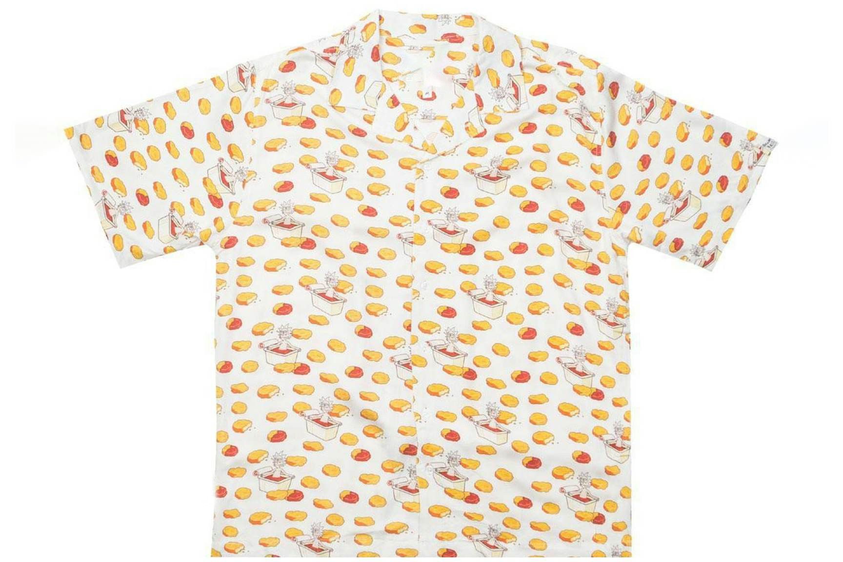 Designer Hawaiian Button-Up Shirt 'White' Size US L / EU 52-54 / 3 - 3 Thumbnail