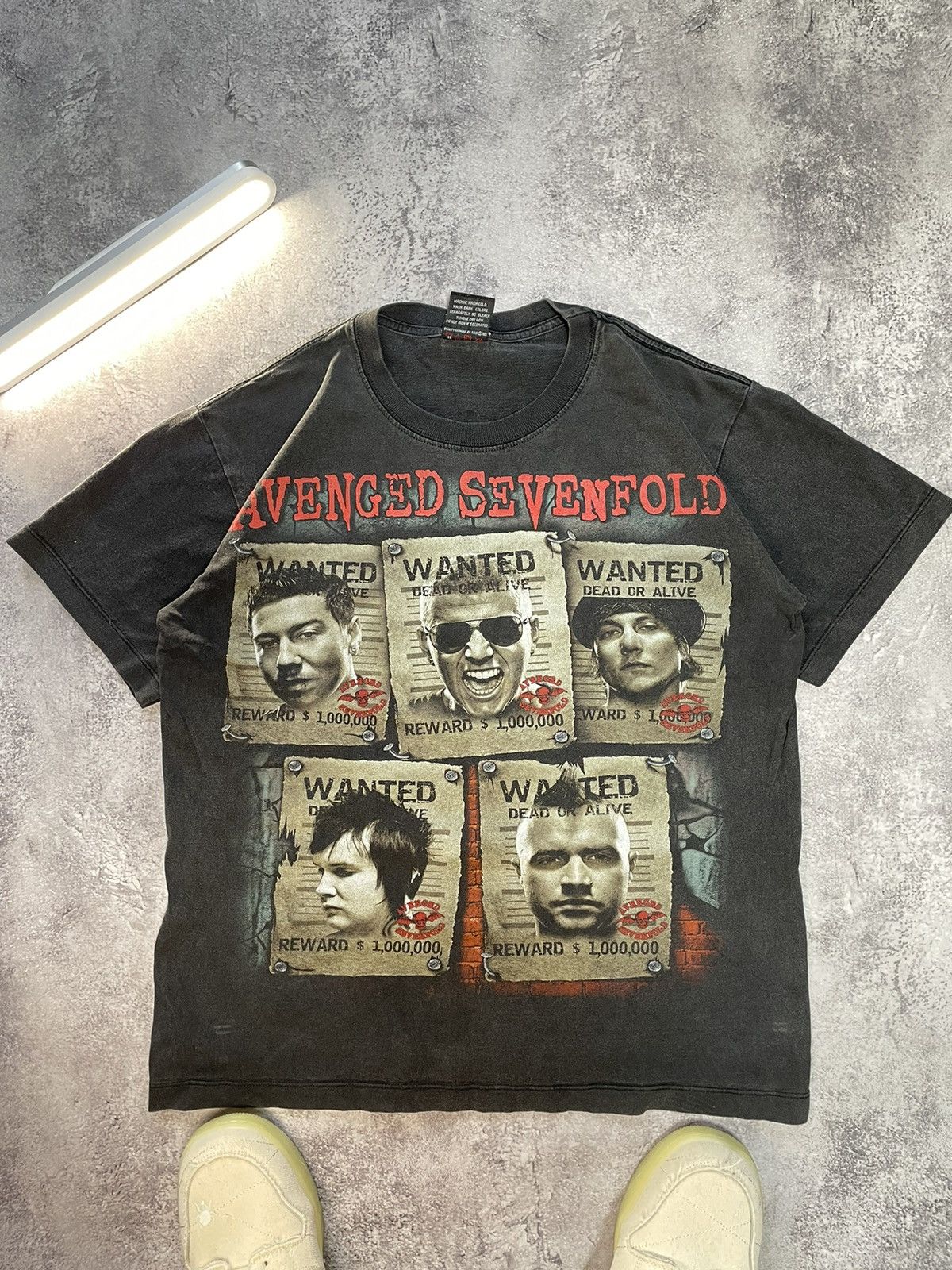 Band Tees Vtg Avenged Sevenfold A7X Fade Tour Band Tee M Size US M / EU 48-50 / 2 - 1 Thumbnail