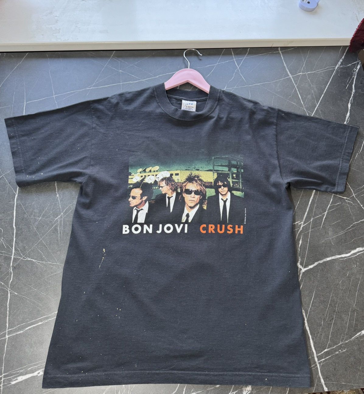 Bon Jovi Vintage 2000s Bon Jovi Crush Band T Shirt Size US L / EU 52-54 / 3 - 1 Thumbnail