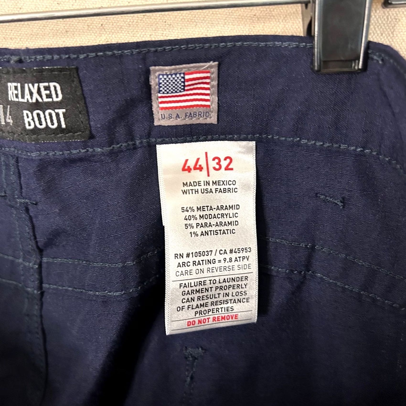 Ariat Ariat FR M4 Relaxed Boot Flame Resistant Work Pants Navy Blue 44x32 Aramid Mens Size US 44 / EU 60 - 5 Thumbnail