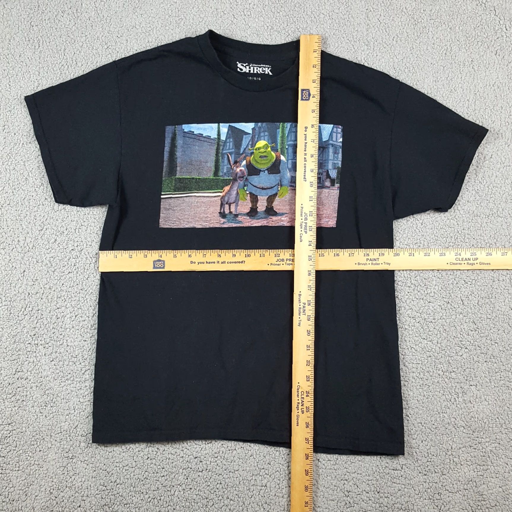 Vintage VINTAGE Shrek Shirt Adult L Black Retro Donkey Funny T-Shirt 2000s 90s Cartoon Movie Mens Size US L / EU 52-54 / 3 - 5 Thumbnail