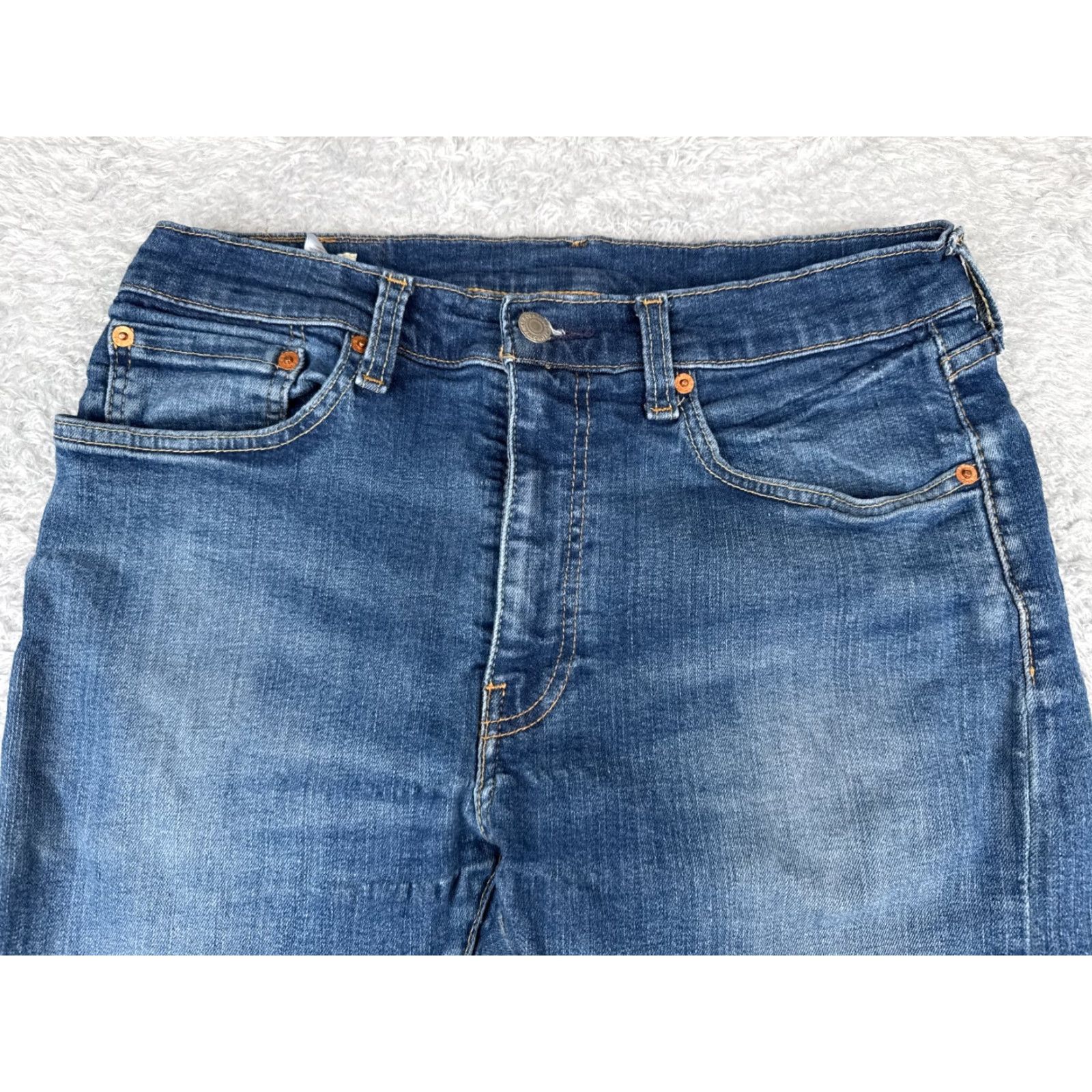 Levi's VINTAGE Levis Jeans 34 Blue Denim Levi's 519 5-Pocket Regular Cotton Blend 30x28 Mens Jeans Size US 34 / EU 50 - 4 Thumbnail