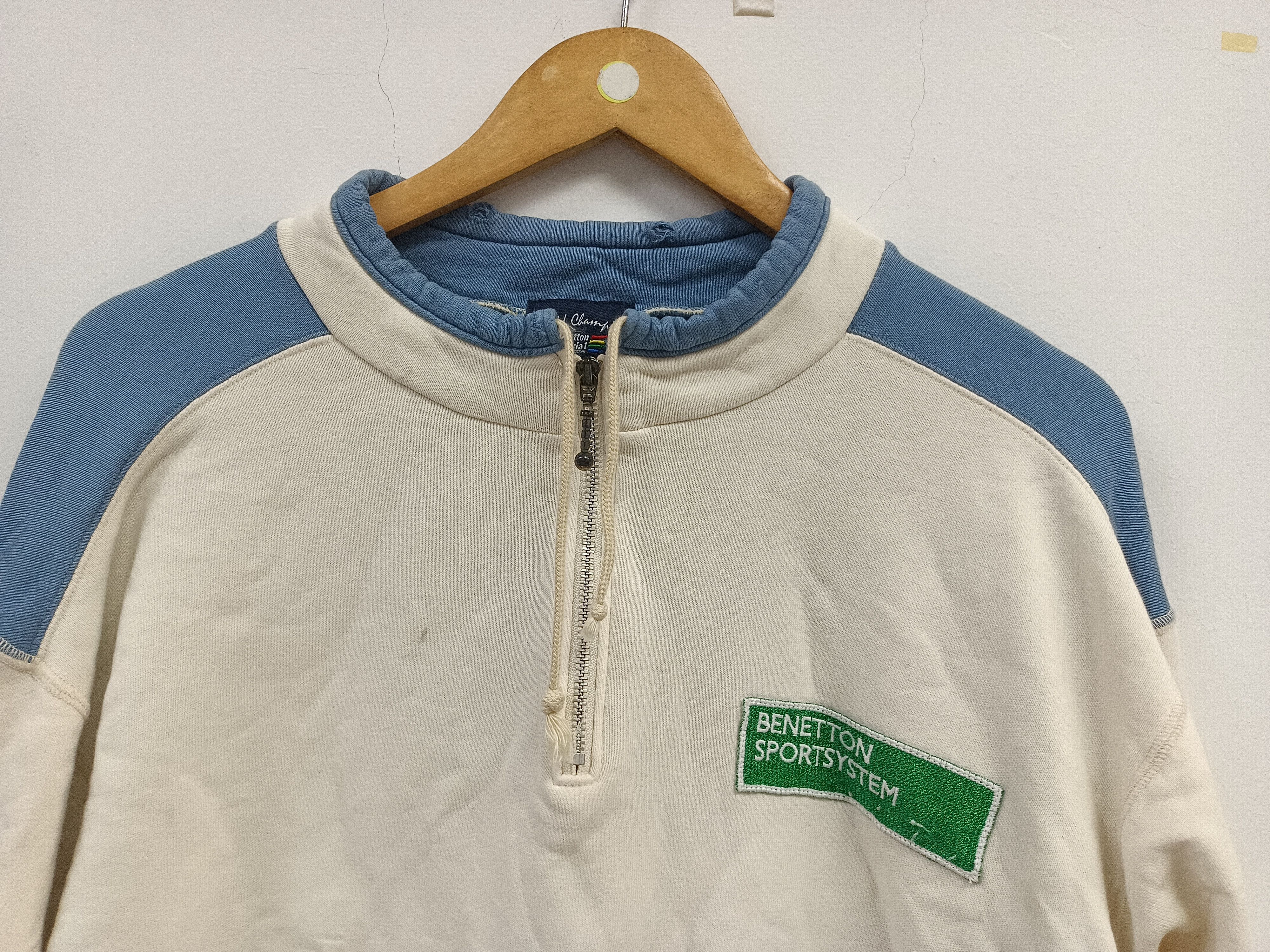 Benetton distressed sweatshirt benetton formula 1 racing team Size US M / EU 48-50 / 2 - 6 Thumbnail