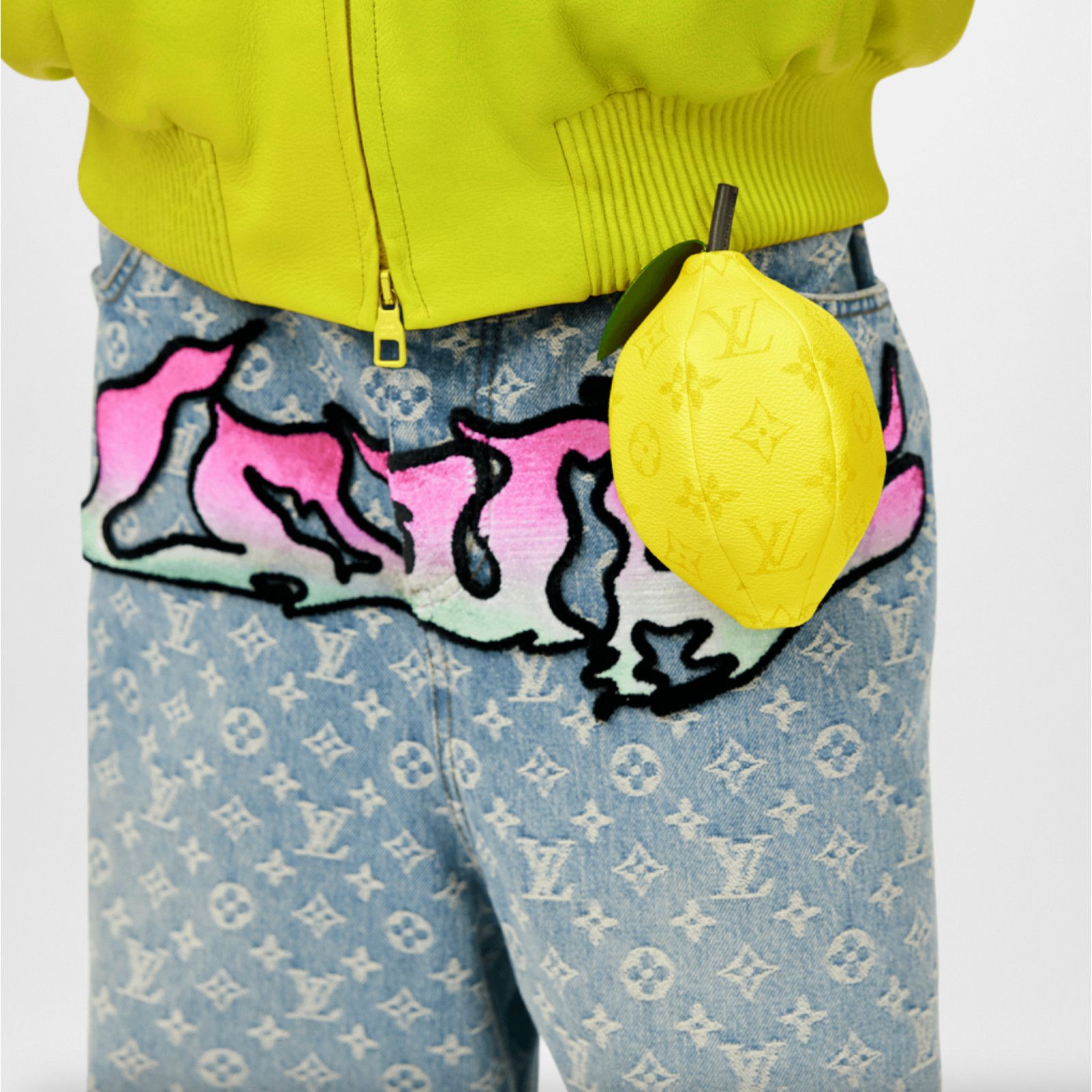 Louis Vuitton Louis Vuitton Yellow Giant Keychain Keyring Charm Virgil Size ONE SIZE - 3 Thumbnail