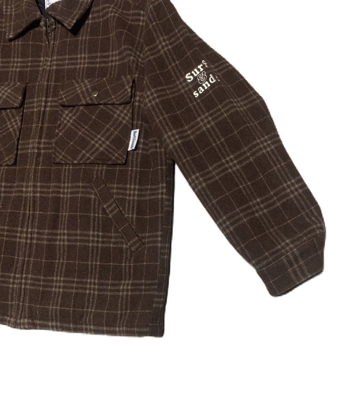 Vintage Vintage 90s Surf&Sands Plaid Wool Flannel Shirt Jacket Size US M / EU 48-50 / 2 - 4 Thumbnail