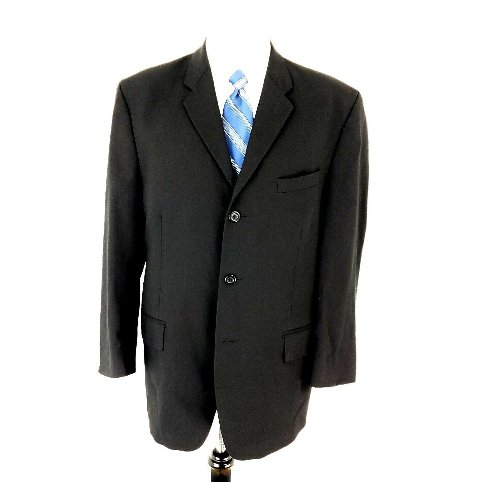 DKNY Dkny Wool 3 Button Blazer 40R Charcoal Gray Size 40R - 3 Thumbnail