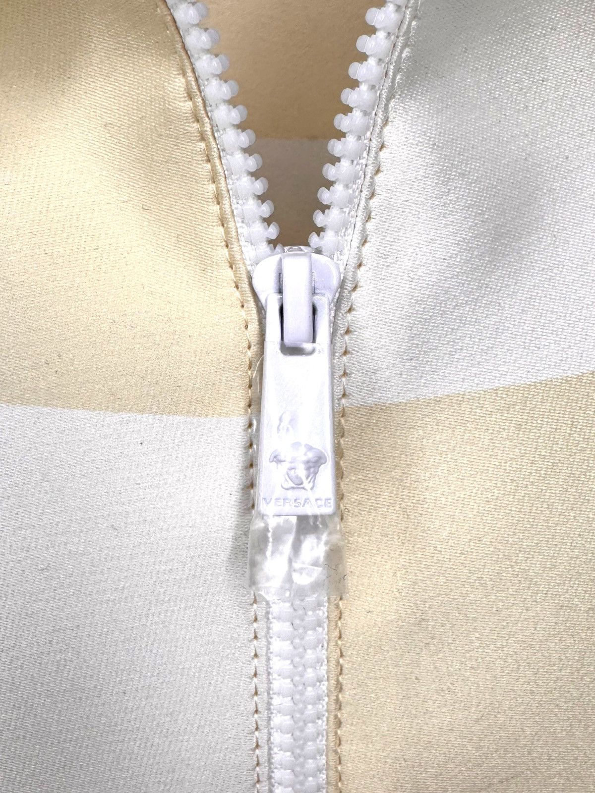 Versace Versace Checkered Duchess Fabric Zip Polo Size US L / EU 52-54 / 3 - 5 Thumbnail