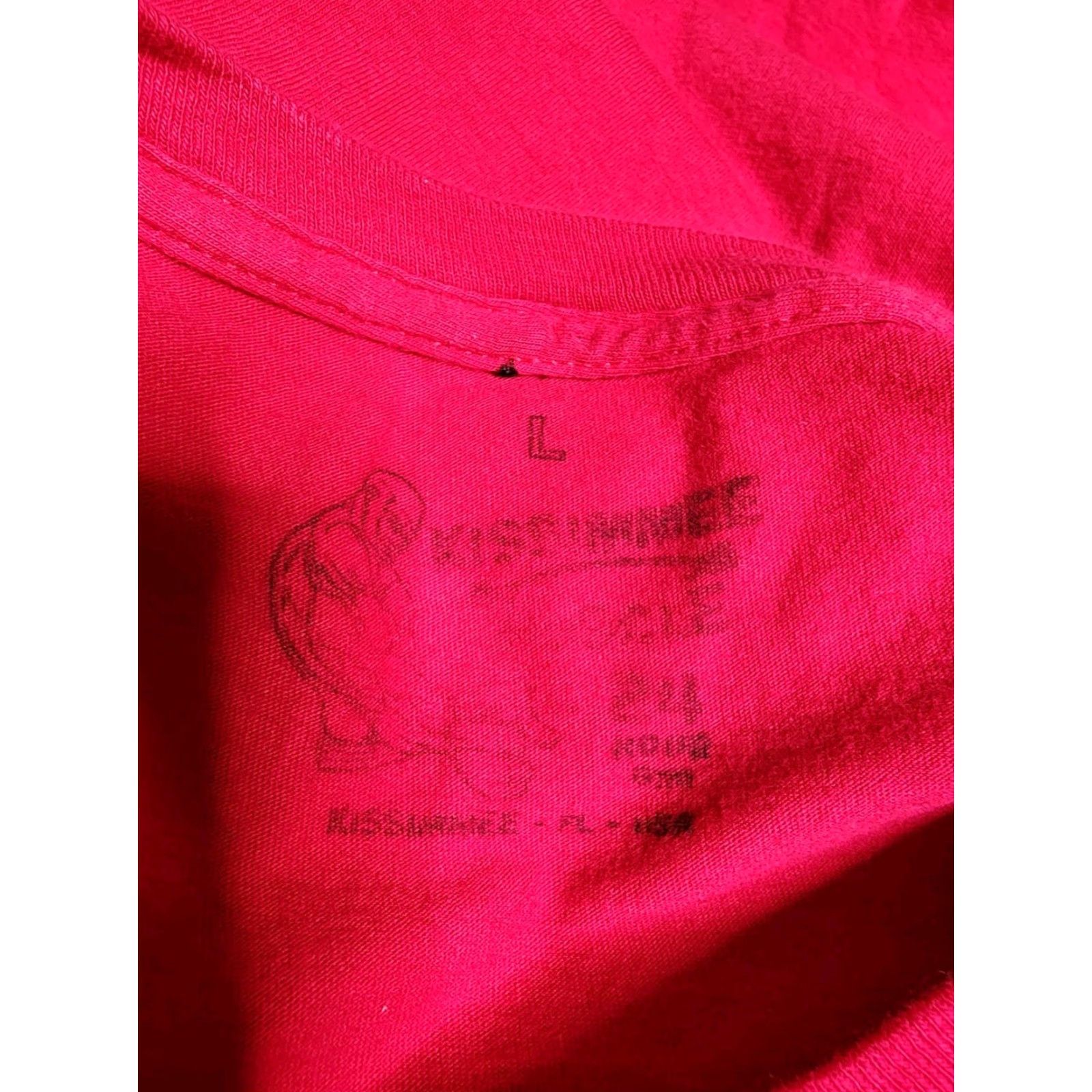Vintage KISSIMMEE Muscle Gym Workout T-Shirt Men’s L Florida Red Cotton Short Sleeve Crew Neck Florida Theme Size US L / EU 52-54 / 3 - 4 Thumbnail