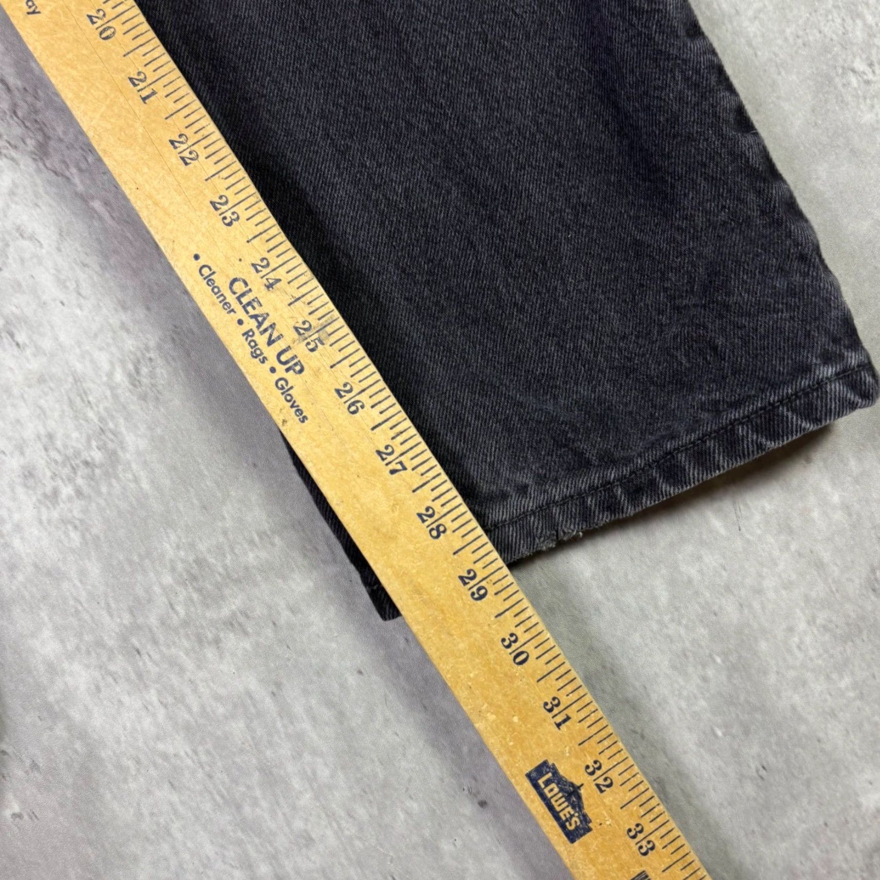 Levi's Levis 505 Regular Fit Jeans Mens 31x30 Faded Black Straight Leg Denim Pants Size US 31 - 5 Thumbnail