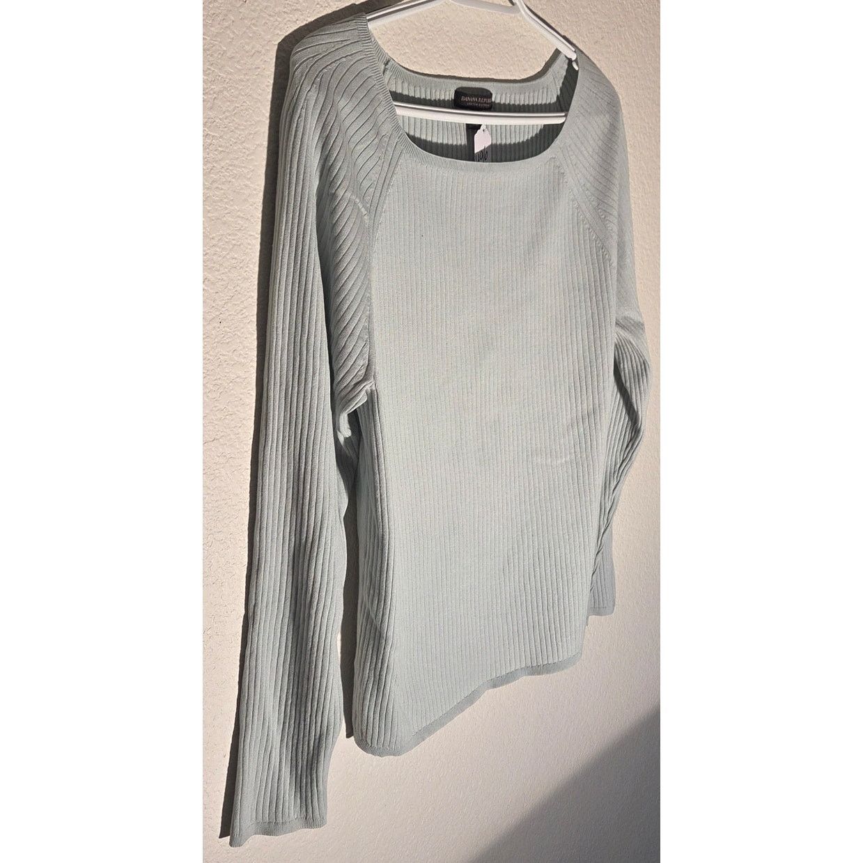 Banana Republic Banana Republic Ribbed Sage Green Square Neck Top - XL Size XL / US 12-14 / IT 48-50 - 3 Thumbnail