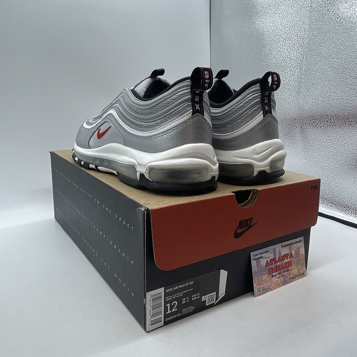Nike Air max 97 silver bullet Size US 12 / EU 45 - 4 Thumbnail