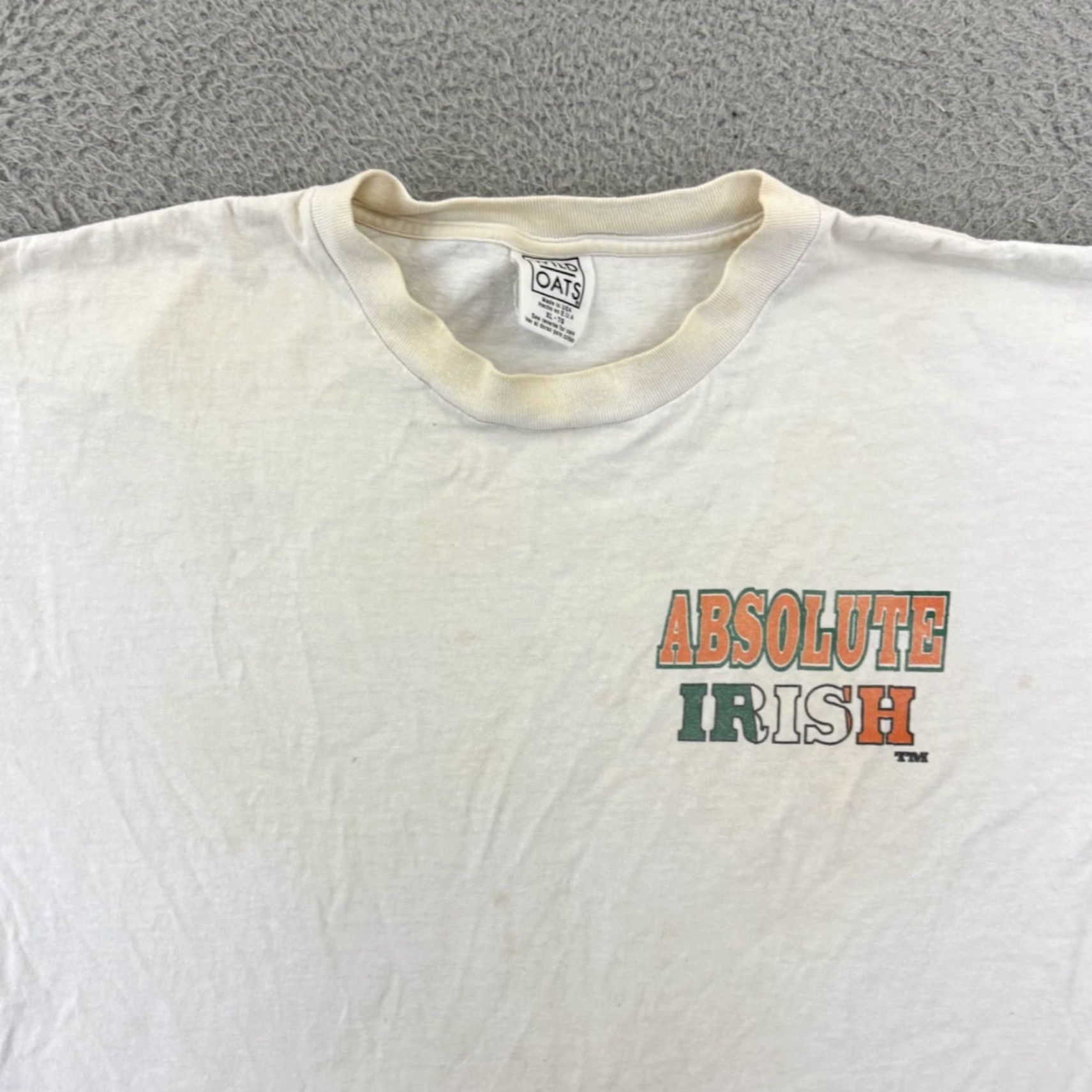 Vintage VINTAGE Wild Oats Shirt Mens XL White Short Sleeve 90s USA Graphic Print Angel Logo (USA, 90s) Size US XL / EU 56 / 4 - 4 Thumbnail