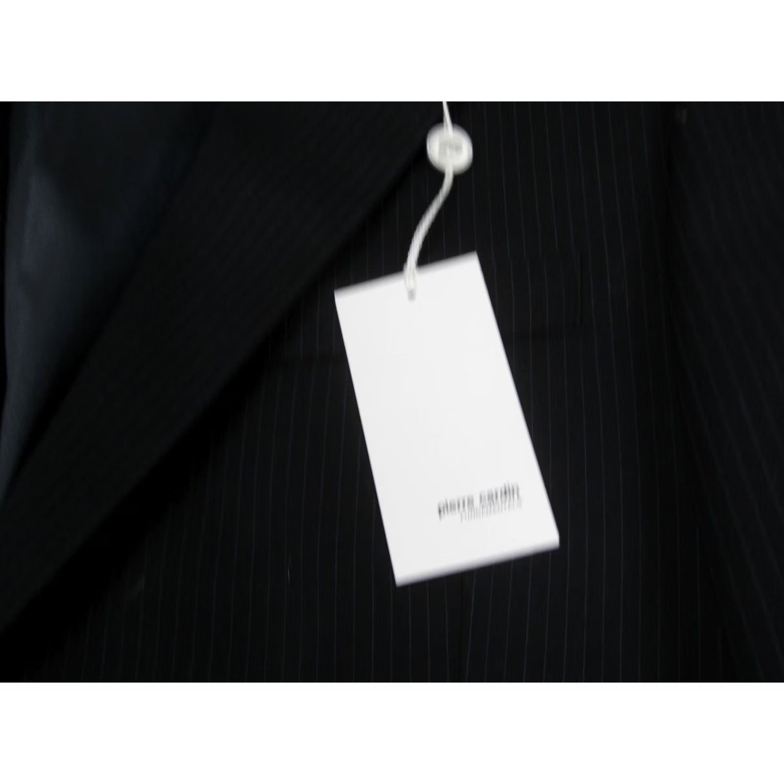 Pierre Cardin Pierre Cardin Blazer Jacket Mens 42S Black Striped Wool Regular Jacket Coat Men Black Striped Wool Blazer 90s Mens Size 42R - 4 Thumbnail