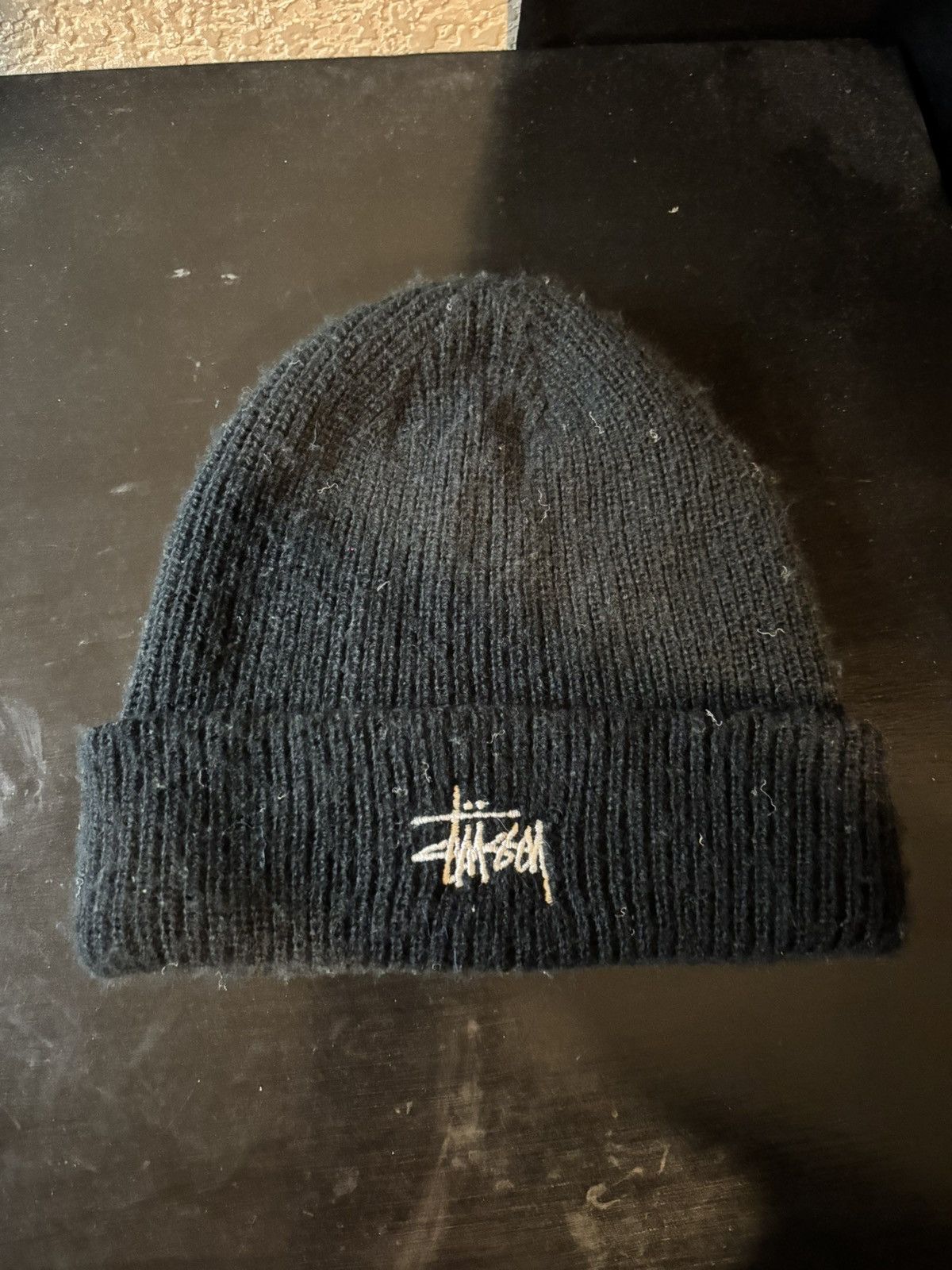 Stussy Stussy Basic Logo Beanie Black Size ONE SIZE - 1 Thumbnail