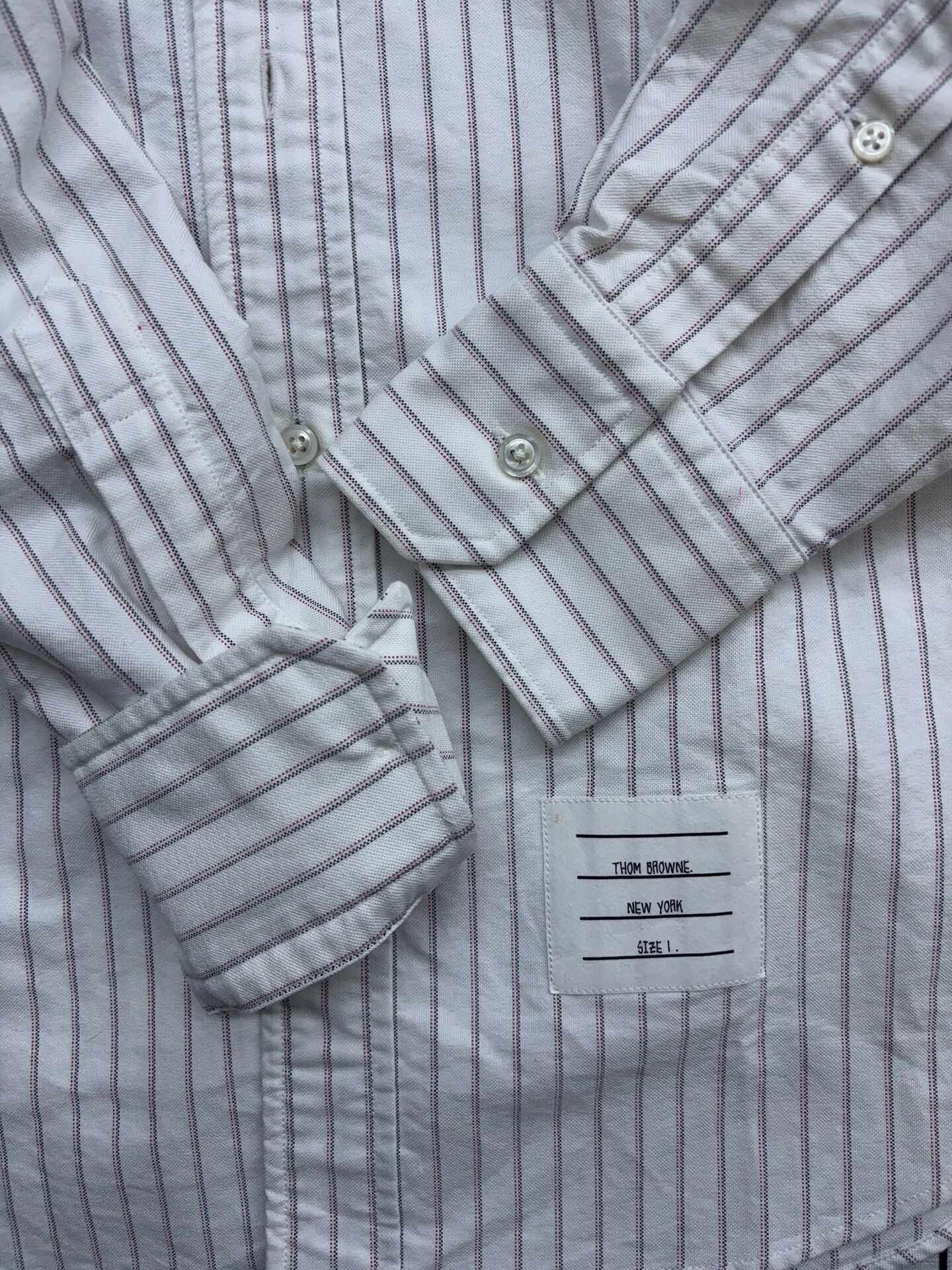 Thom Browne thom browne classic striped long sleeve shirt Size US M / EU 48-50 / 2 - 5 Thumbnail