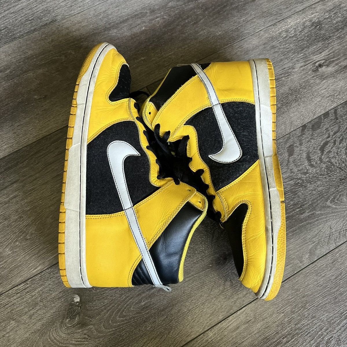 Nike Vintage 2006 Nike Dunk High Maize Taxi Size 11 309432-711 Size US 11 / EU 44 - 3 Thumbnail
