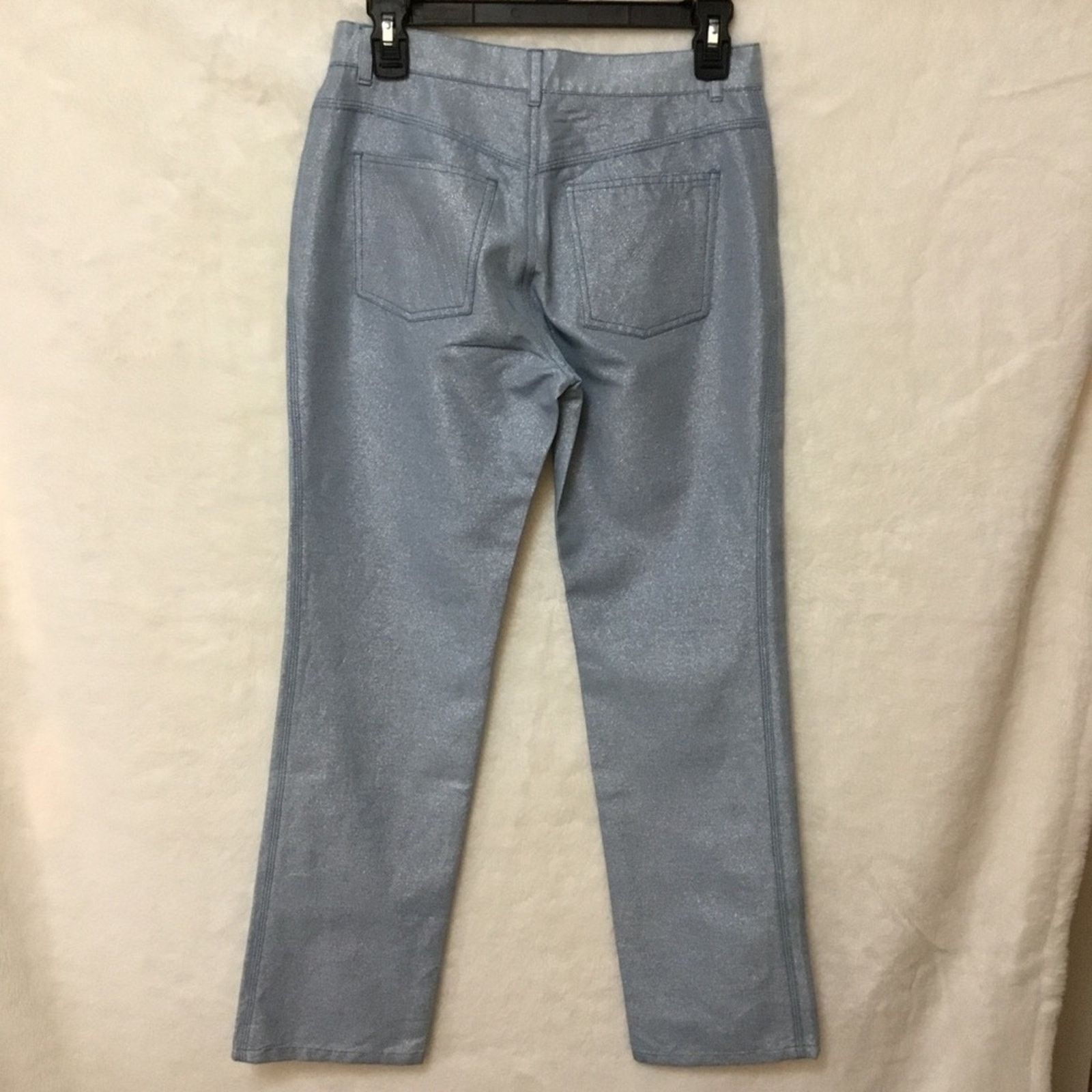 Marc Jacobs Marc Jacobs Blue Sequined Slim-Fit Jeans Size 27" / US 4 / IT 40 - 8 Thumbnail