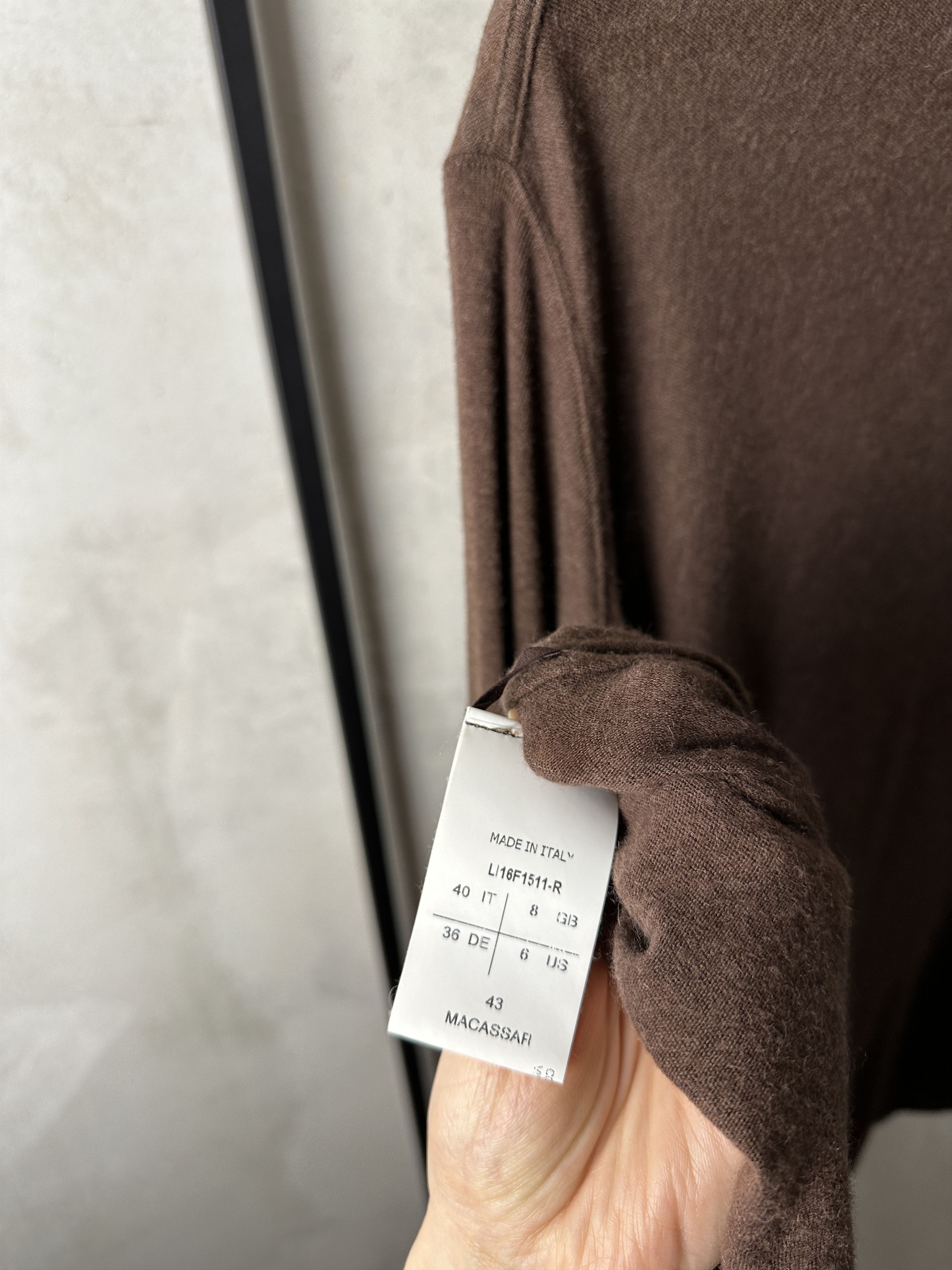 Rick Owens Rick Owens Lilies FW16 Macassar Wool Drape Maxi Dress Size S / US 4 / IT 40 - 6 Thumbnail