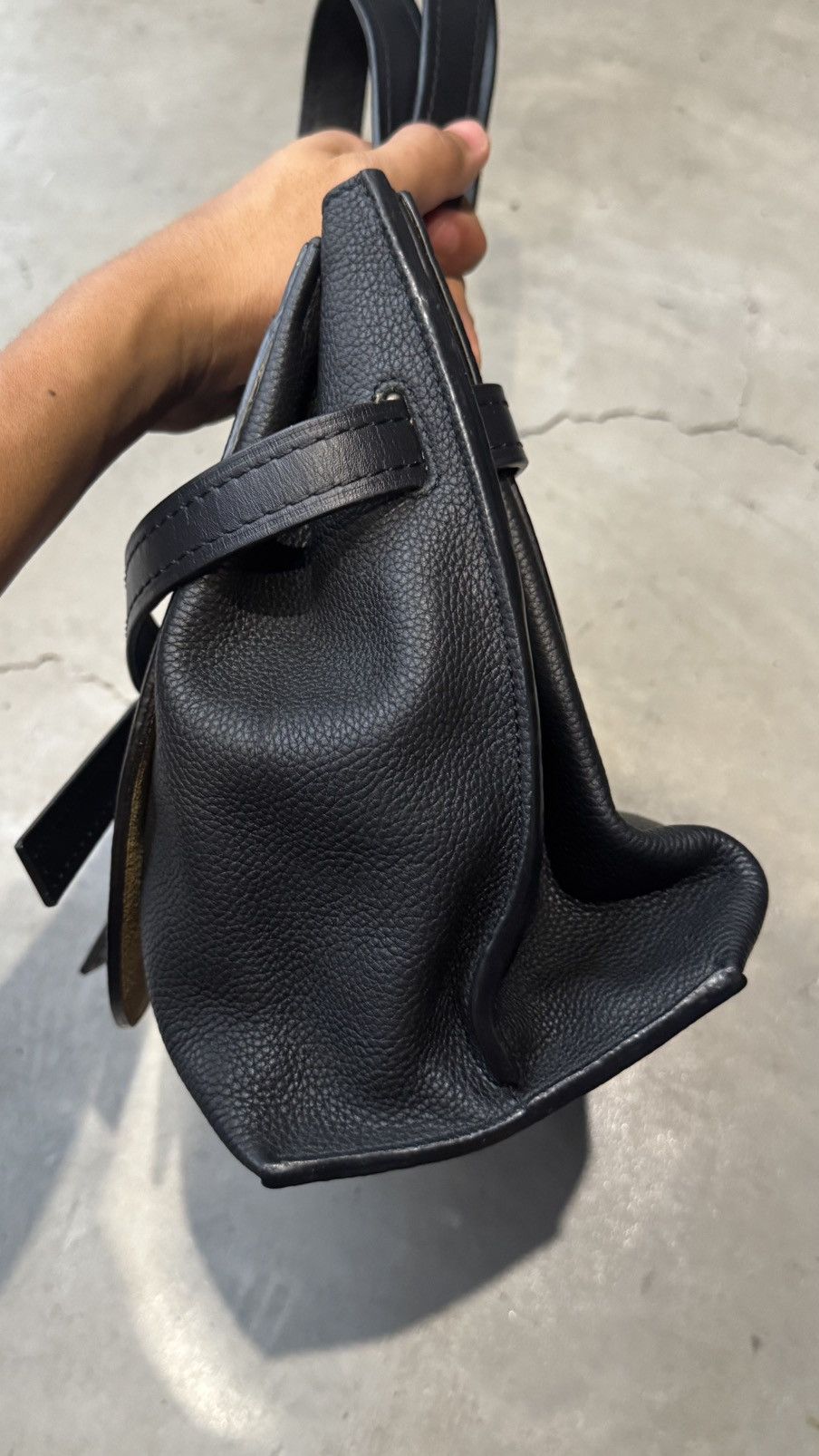 Loewe Loewe Anagram Gate Leather Top Handle Bag Black Size ONE SIZE - 3 Thumbnail