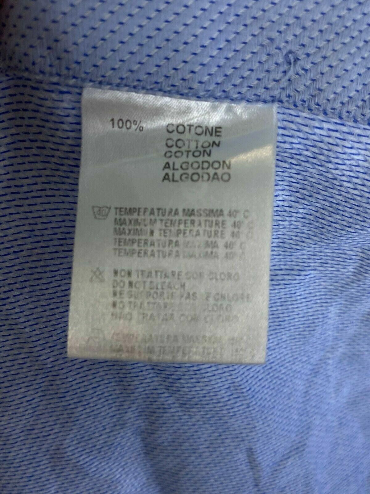 Designer Men Versace Collection City Blue Shirt Size 40 / 15.75 Size US M / EU 48-50 / 2 - 12 Thumbnail