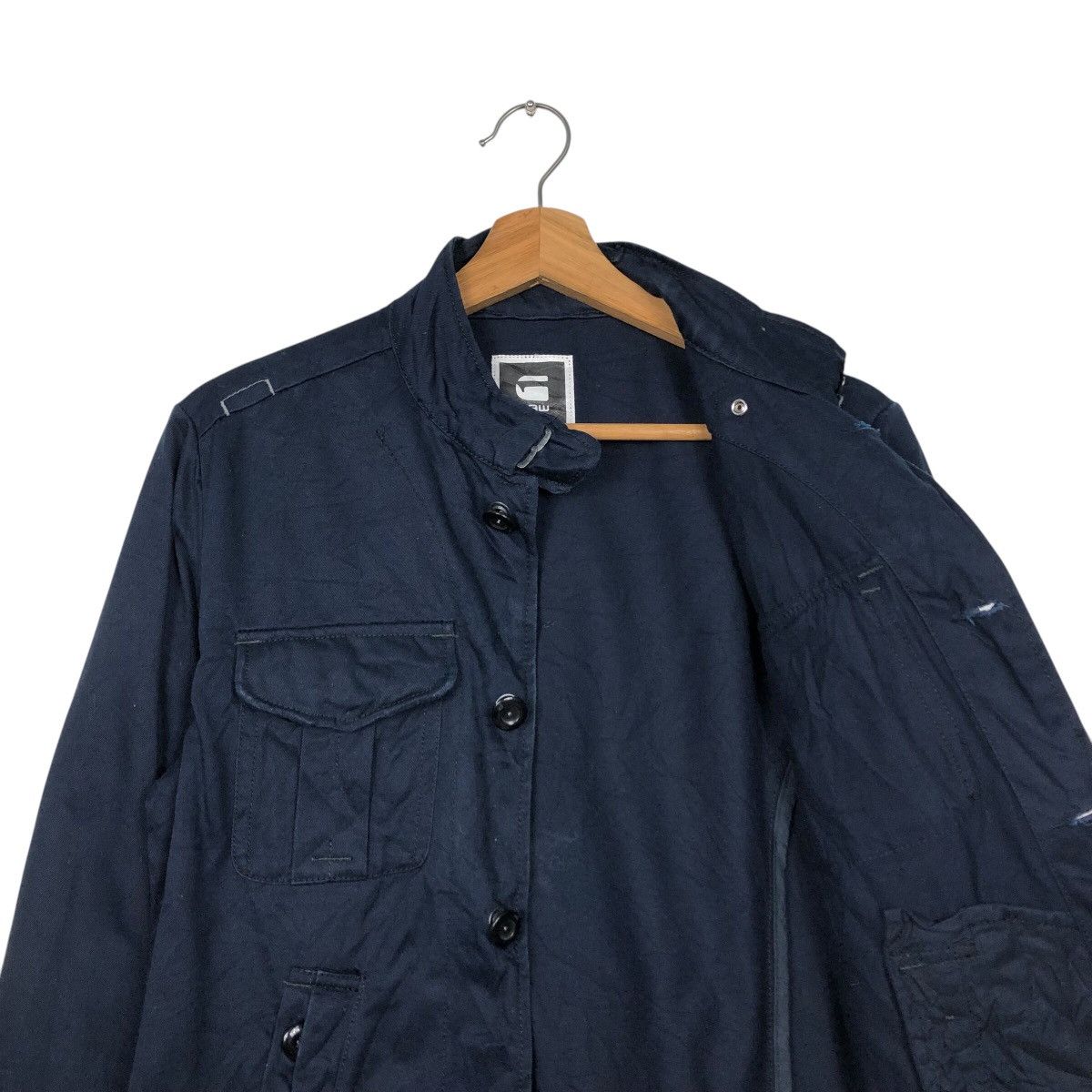G-Star 📌Vintage Biker Jacket G Star Raw Multi Pocket Bondage Style Size US S / EU 44-46 / 1 - 14 Thumbnail