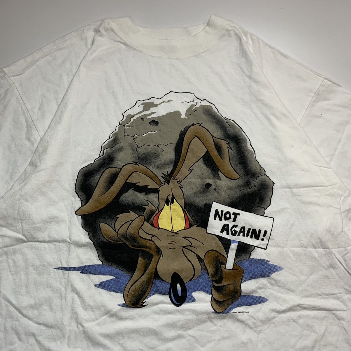 Cartoon Network Vintage 1995 Wile E. Coyote “Not Again!” Warner Bros. Size US XL / EU 56 / 4 - 2 Thumbnail