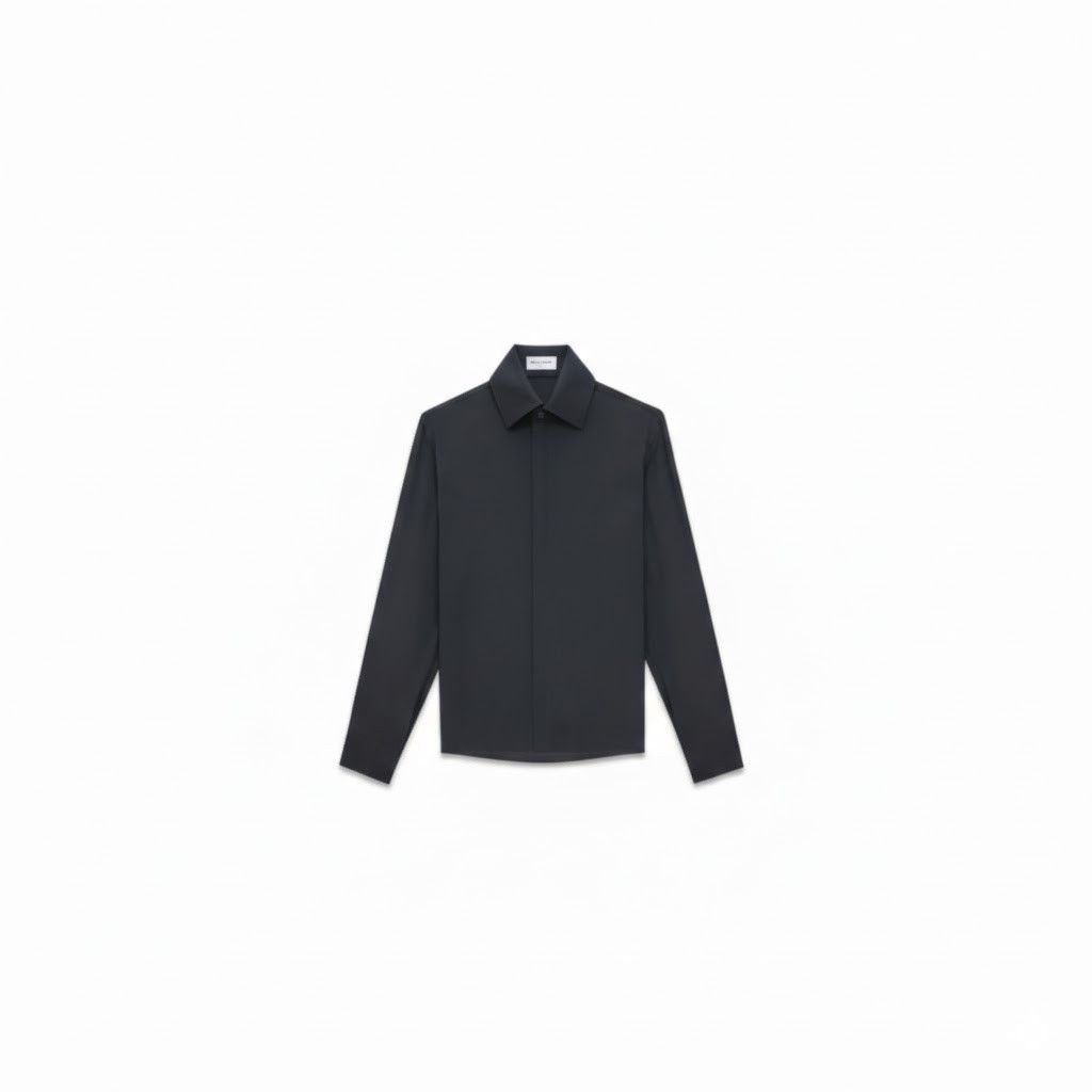 Saint Laurent Paris oc11z1225 805323 Shirt in Silk in Black Size US L / EU 52-54 / 3 - 1 Preview