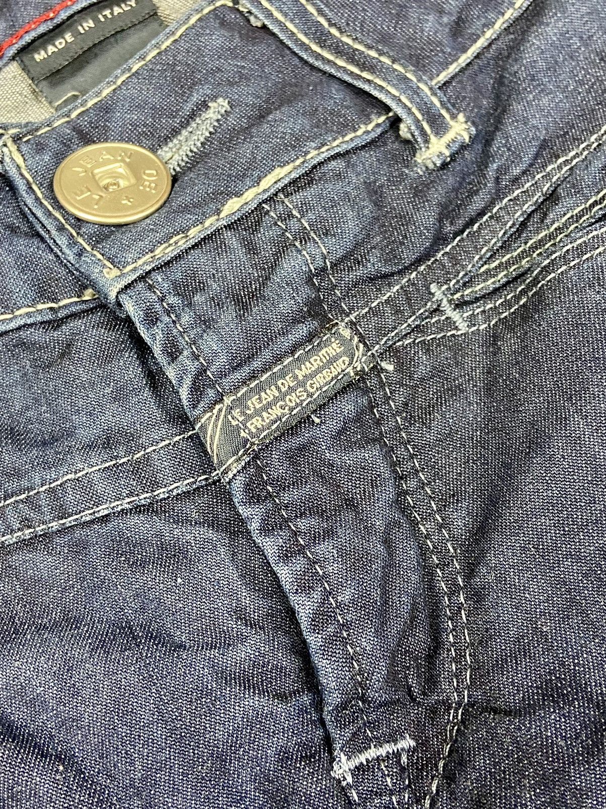 Marithe + Francois Girbaud × Vintage Marithe Francois Girbaud Navy Cropped Women Denim JeansSz 28 Size 30" / US 8 / IT 44 - 15 Thumbnail
