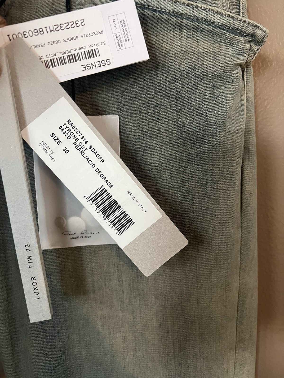 Rick Owens FW23 Luxor Runway Tyrone jeans Size US 30 / EU 46 - 4 Thumbnail
