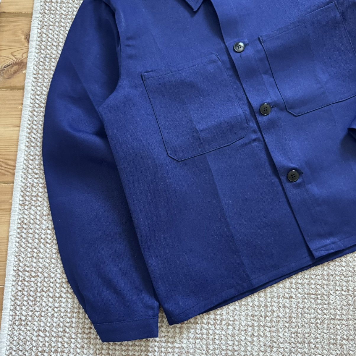 Le Laboureur French vintage HBT herringbone navy works jacket Size US M / EU 48-50 / 2 - 6 Thumbnail