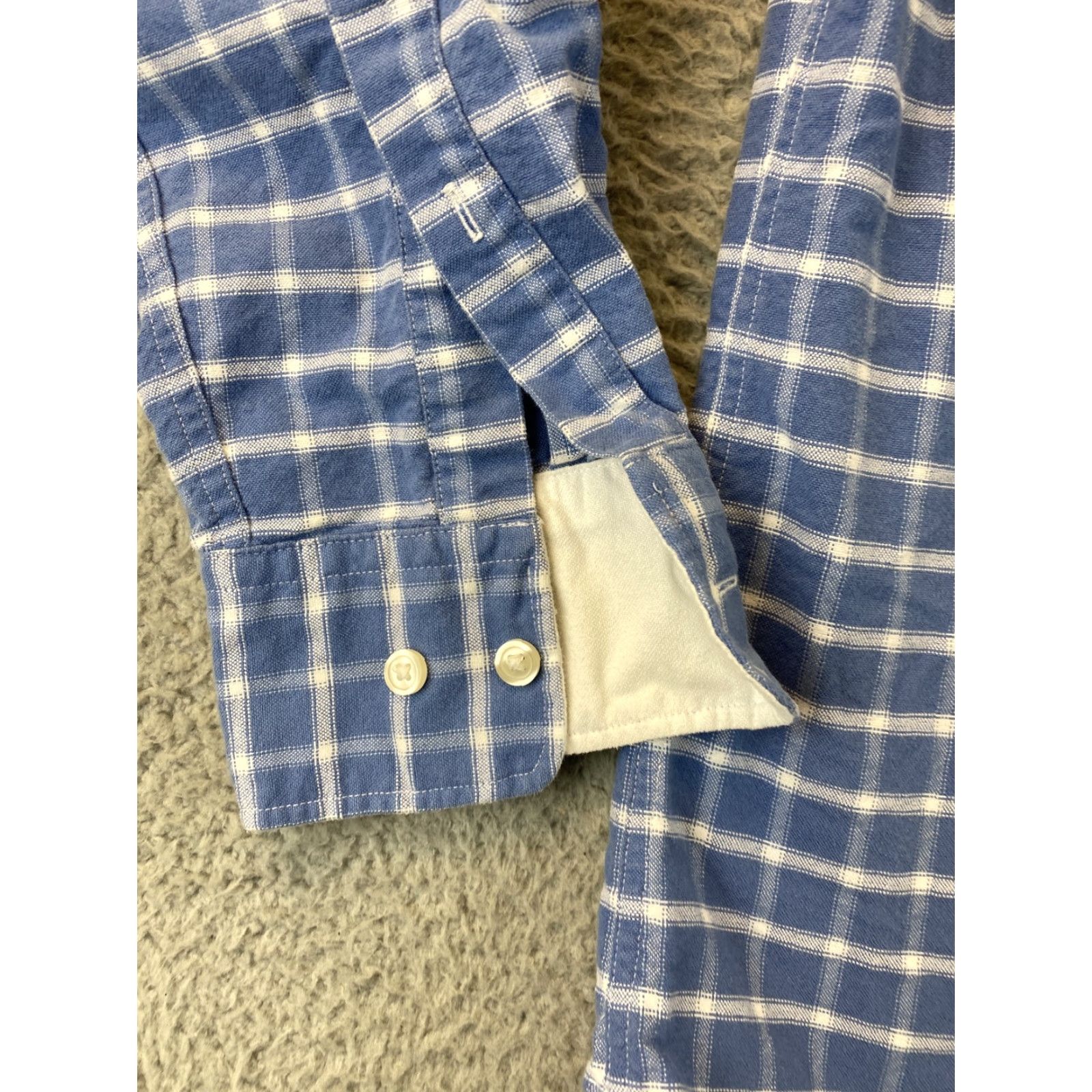 Charles Tyrwhitt Charles Tyrwhitt Classic Fit Long Sleeve Button Down Shirt, Adult Medium, Blue Check, Non-Iron, Mens Size US M / EU 48-50 / 2 - 5 Thumbnail
