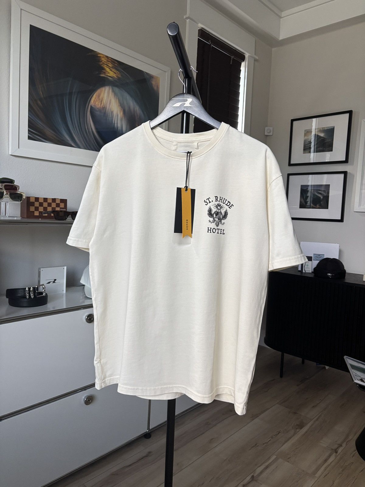 Rhude RHUDE | SAINT BARTS HOTEL LOGO TEE Size US L / EU 52-54 / 3 - 2 Thumbnail