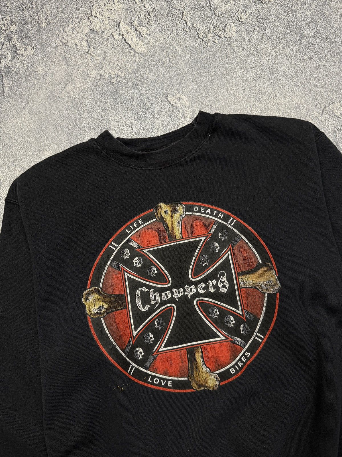 West Coast Choppers Vintage 90s Rare West Coast Choppers Love Biker Baggy Hoodie Size US M / EU 48-50 / 2 - 3 Thumbnail