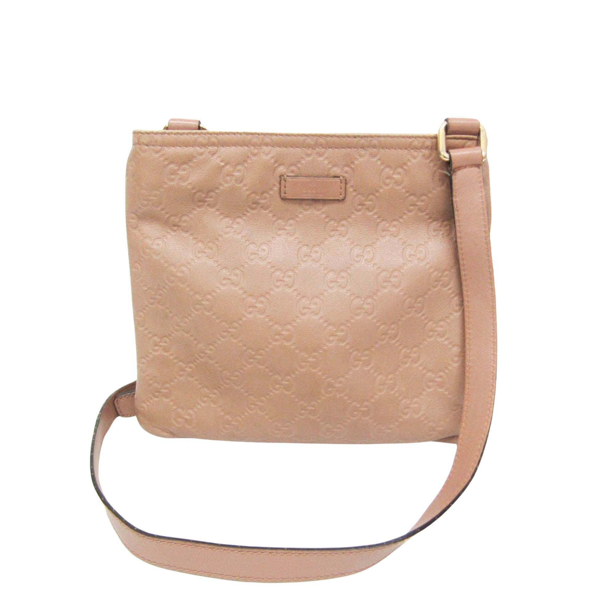 Gucci ssima Pink Leather Shoulder Bag (Pre-Owned) Size ONE SIZE - 1 Thumbnail