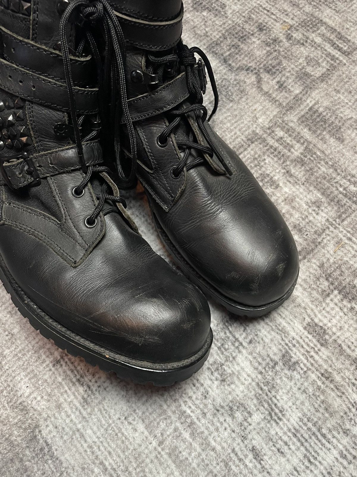 Number (N)ine Number (N)ine SS06 Studded Combat Boots Size US 9 / EU 42 - 7 Thumbnail