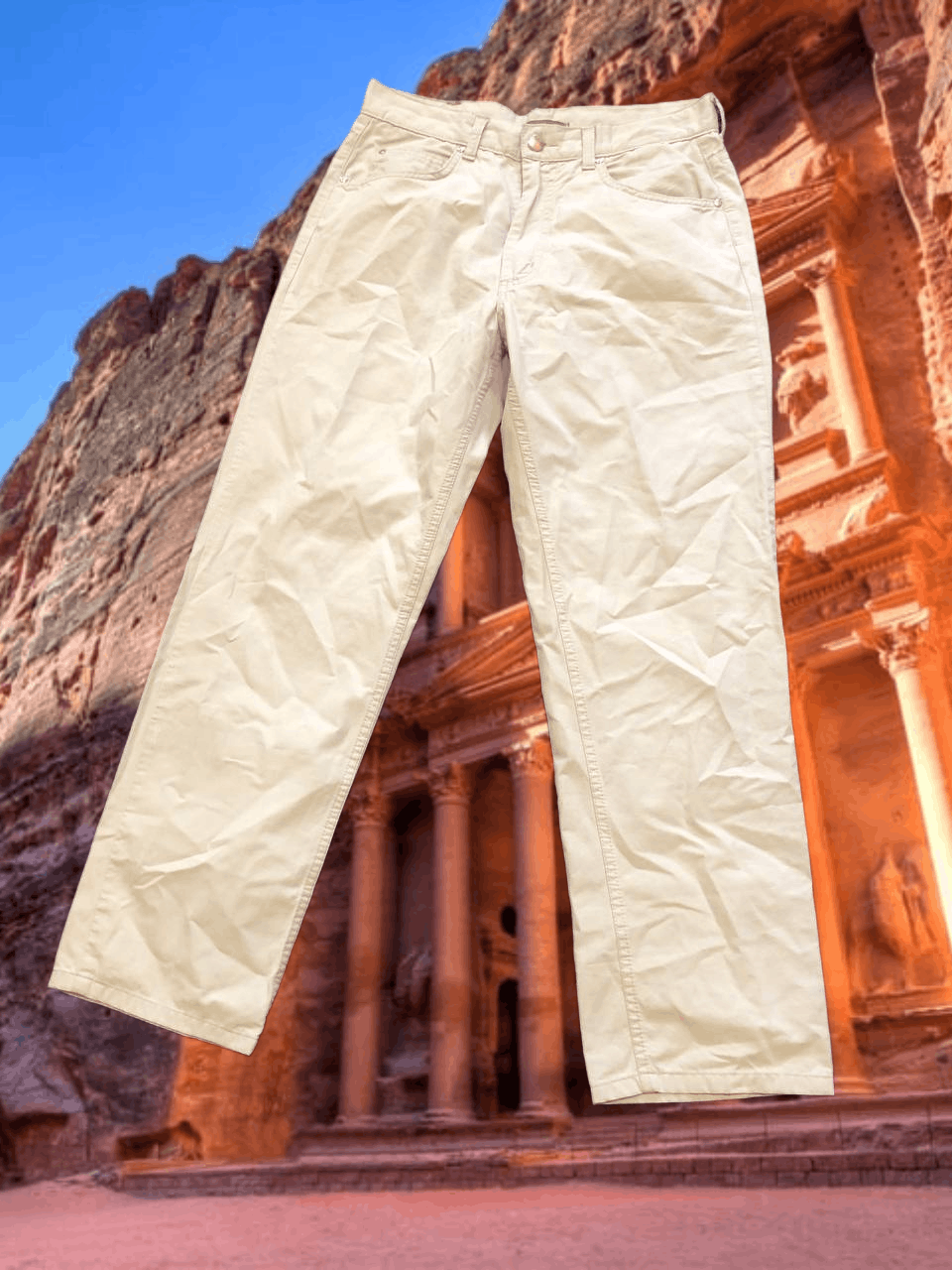 Valentino luxury white jeans Y2K Valentino vintage denim pants Size US 34 / EU 50 - 1 Thumbnail