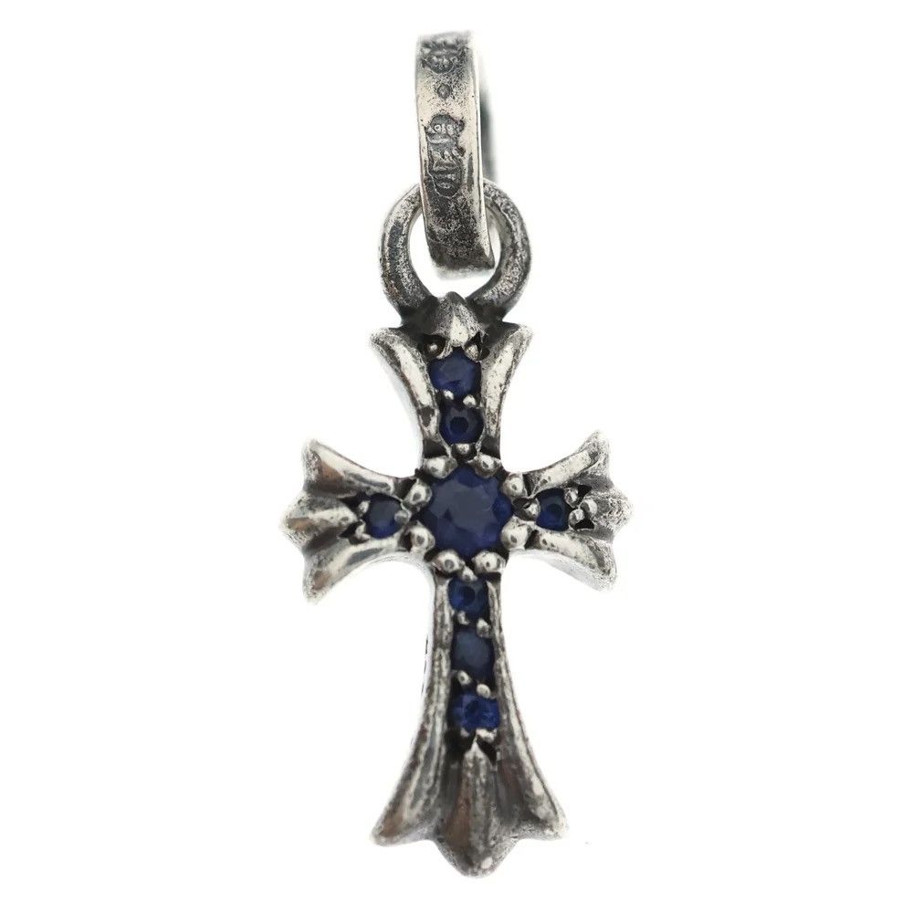 Chrome Hearts Chrome Hearts Baby Fat Sapphire Charm Necklace Size ONE SIZE - 1 Thumbnail