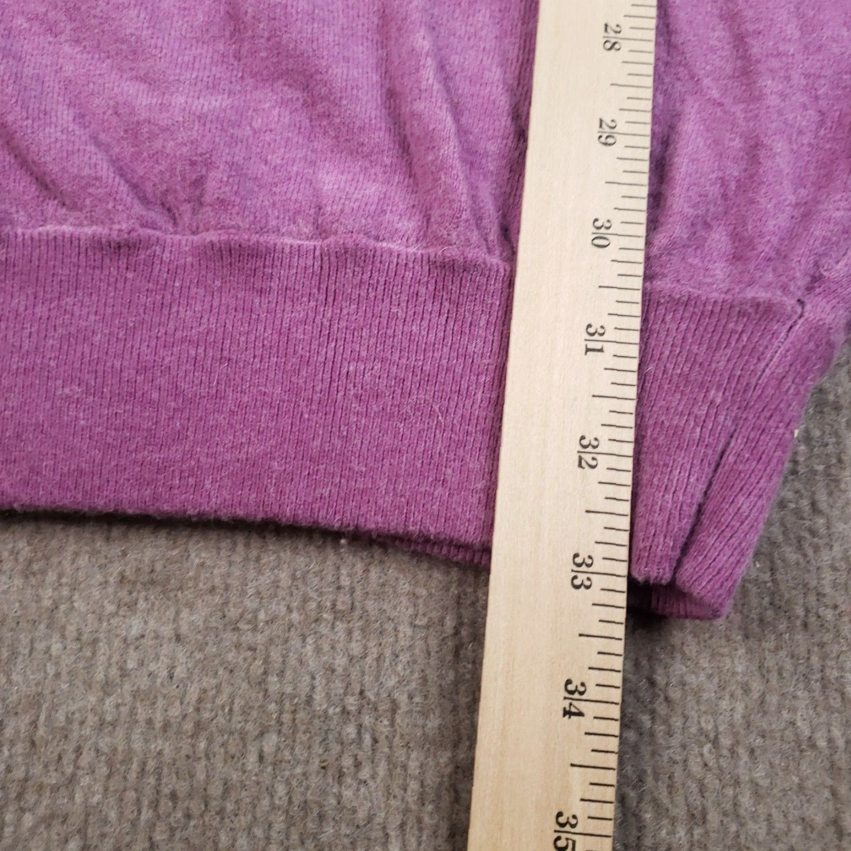 Anthropologie Moth Sweater Womens XS Purple Pullover Knit Short Sleeve Viscose Nylon Polyester Alpaca Knit Short Sleeve Pullover Size XS / US 0-2 / IT 36-38 - 4 Thumbnail