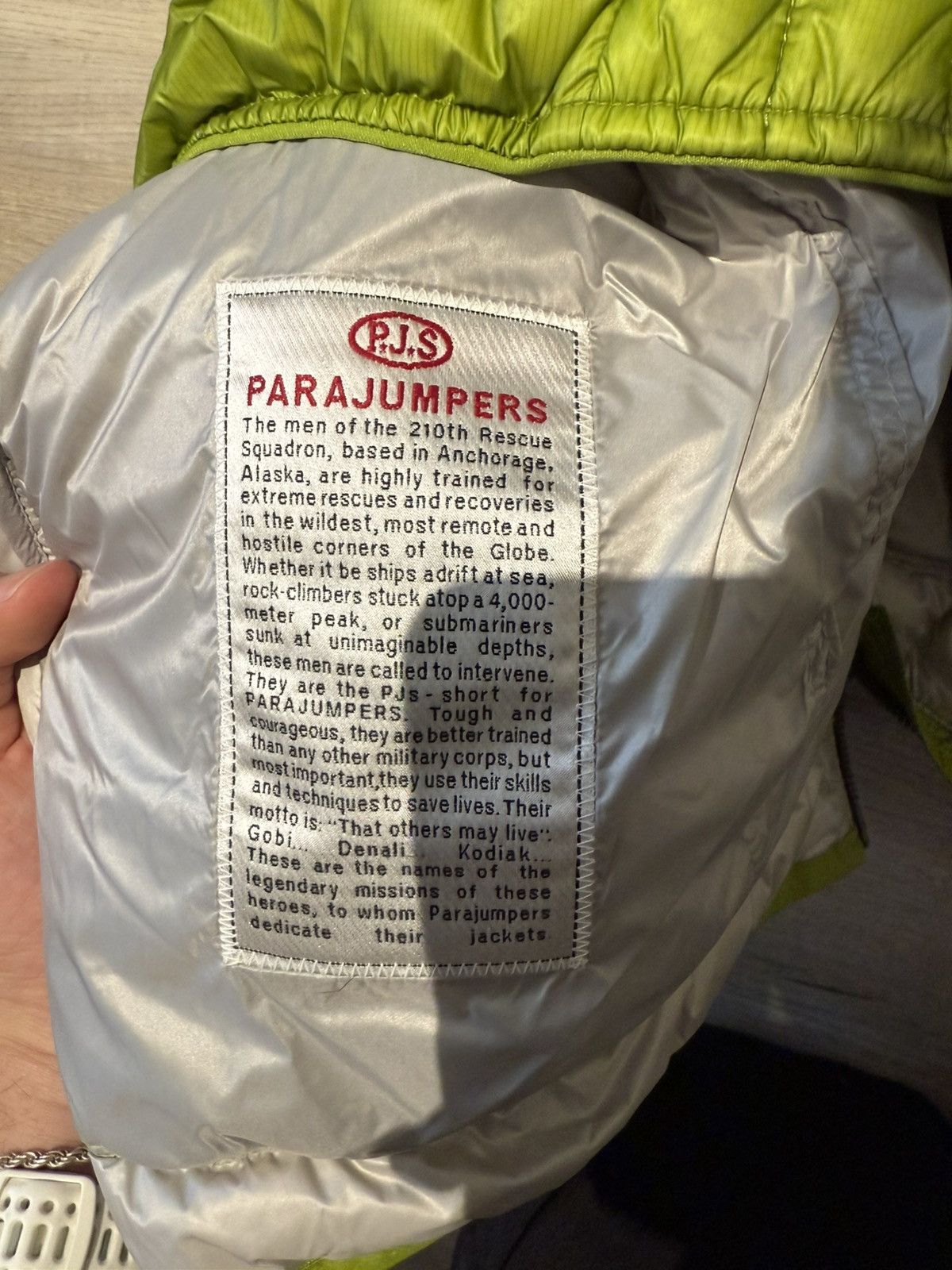 Parajumpers Two tone gecko green down vest Size US L / EU 52-54 / 3 - 7 Thumbnail