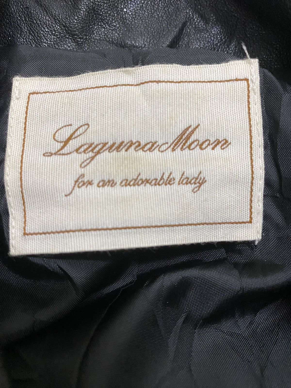 Japanese Brand × Leather LagunaMoon Double Collar Cropped Leather Jacket Size S / US 4 / IT 40 - 8 Thumbnail