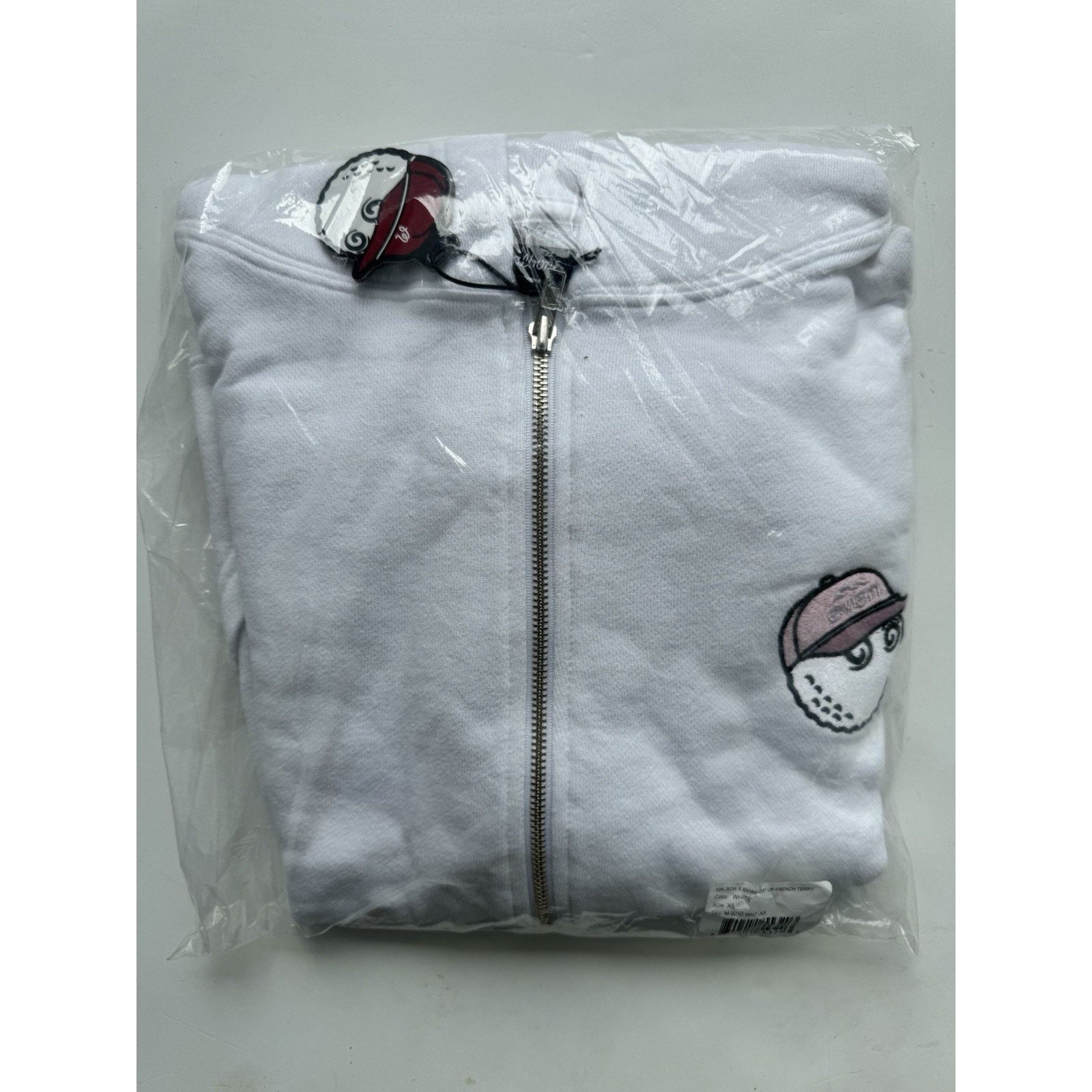 Malbon Malbon Golf x Evian French Terry Zip Up White XS Size US XS / EU 42 / 0 - 9 Thumbnail